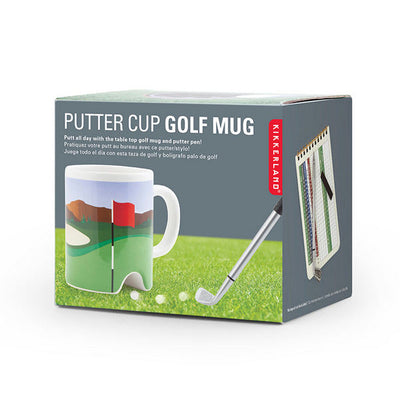 Golf Mug with Putter Ballpoint Pen | Kikkerland | boogie + birdie