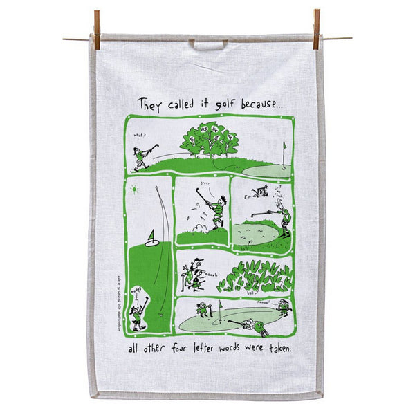 They Called It Golf Because...Tea Towels | Sa Boothroyd | boogie + birdie