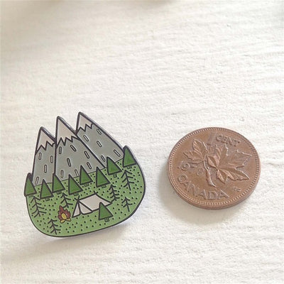 Gone Campin' Enamel Pin (P19CAMP) | Pika & Bear | boogie + birdie