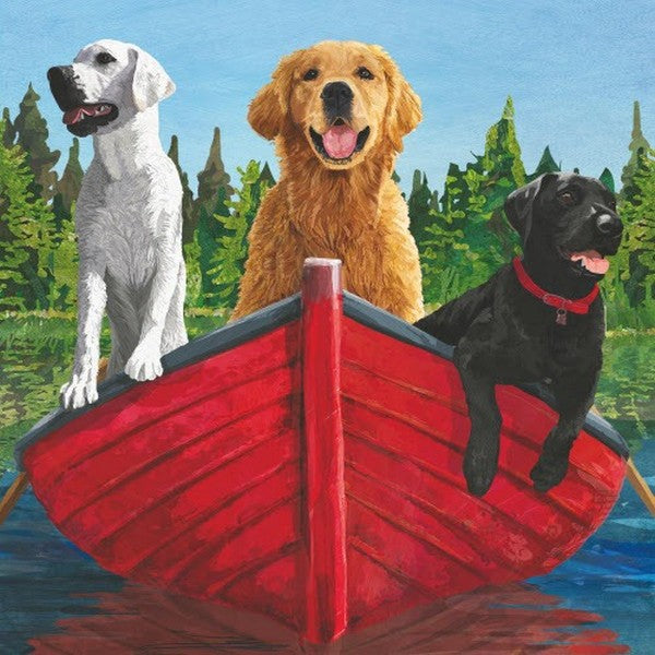 Gone Fishin' Beverage Napkin | PPD | boogie + birdie

