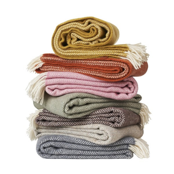 Gooseye Green Klippan Throw | Textiles | boogie + birdie