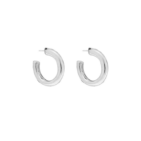 Silver Grand Hoop Earrings (CH101S) | Foxy Originals | boogie+birdie
