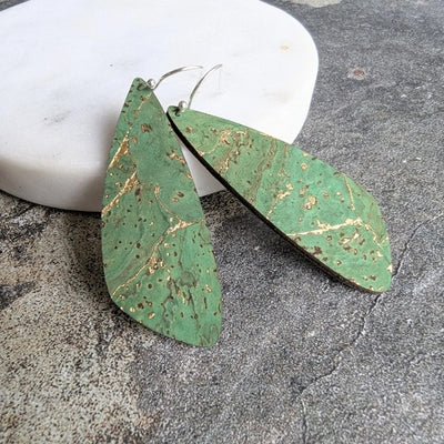 Green Gold Small Wing Earrings | Hello Lovely | boogie + birdie