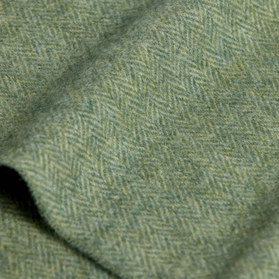 Green Herringbone Lambswool Scarf | Foxford | boogie + birdie