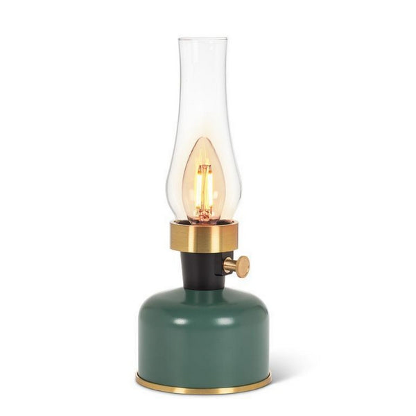 Green LED Lantern with Chimney | Indoor + Outdoor Decor | boogie + birdie