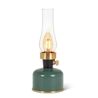 Green LED Lantern with Chimney | Indoor + Outdoor Decor | boogie + birdie