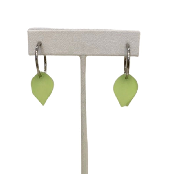 Green Petals Hoop Earrings | Osmose Jewellery | boogie + birdie