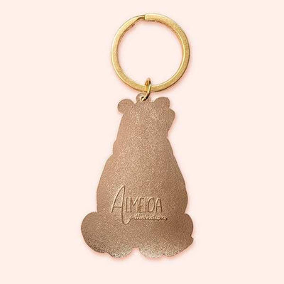 Grizzly Bear Enamel Keychain | Almeida Illustrations | boogie + birdie
