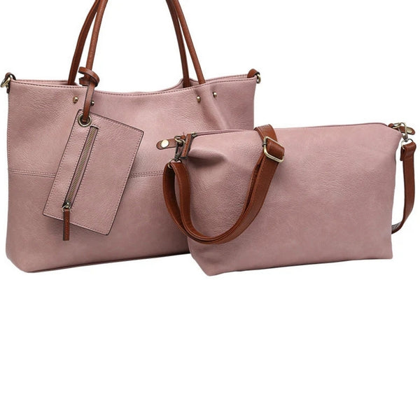 Dusty Rose 3-in-1 Tote Bag | Bags + Wallets | boogie + birdie