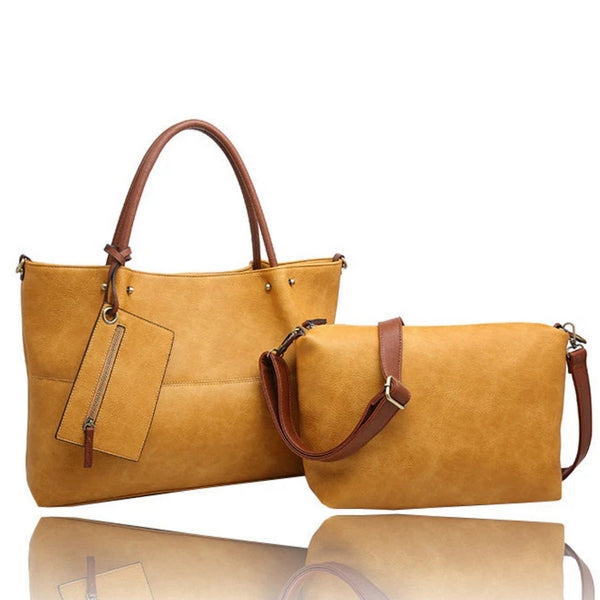 Mustard 3-in-1 Tote Bag | Bags + Wallets | boogie + birdie
