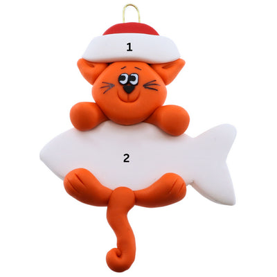 Personalized Marmalade Cat Hanging Ornament | Ornamentopia | boogie + birdie