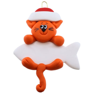 Personalized Marmalade Cat Hanging Ornament | Ornamentopia | boogie + birdie