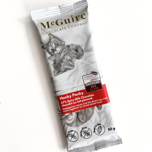 Hanky Panky 57% Spicy Milk Chocolate Bar | McGuire | boogie + birdie
