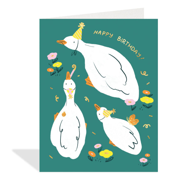 Happy Birthday Geese Birthday Card | Greeting Cards | boogie + birdie