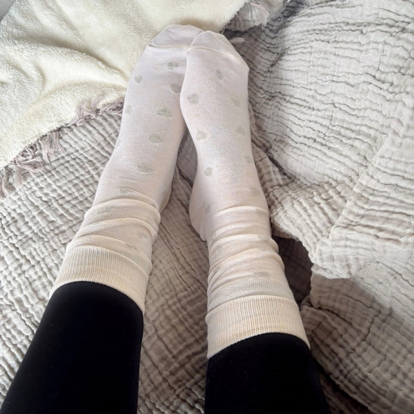 Grey Have a Heart Pima Cotton Socks | Pack of 2 | Pokoloko | boogie + birdie