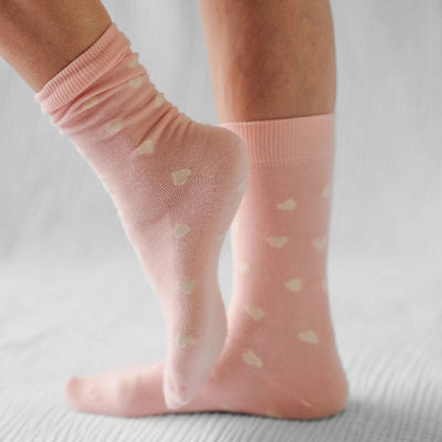 Pink Have a Heart Pima Cotton Socks | Pack of 2 | Pokoloko | boogie + birdie