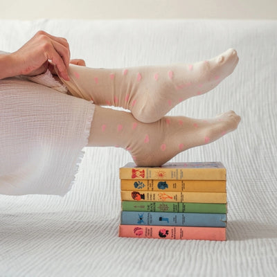 Pink Have a Heart Pima Cotton Socks | Pack of 2 | Pokoloko | boogie + birdie