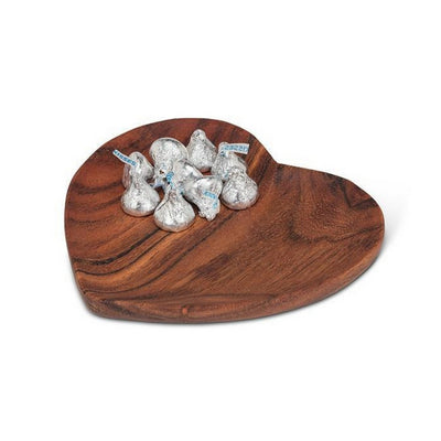 Heart Shaped Acacia Wood Tray | Entertaining | boogie + birdie