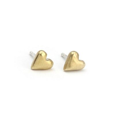 Bronze Heart Stud Earrings | Marmalade | boogie + birdie