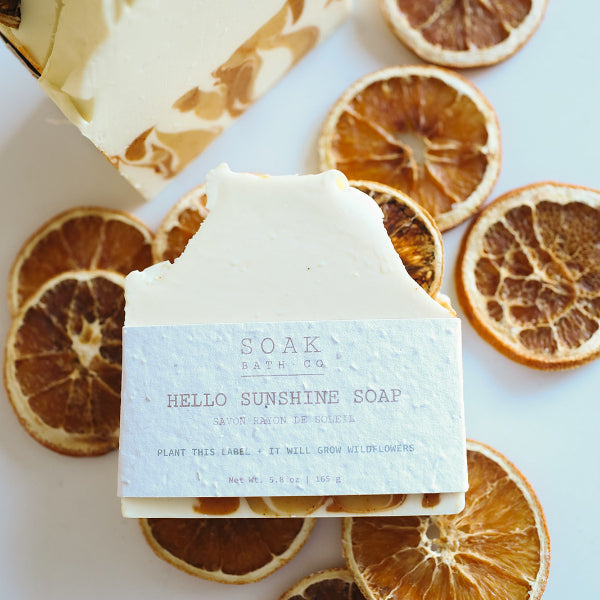Hello Sunshine Soap Bar | SOAK Bath Co. | boogie + birdie
