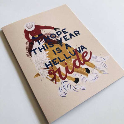 Helluva Year Cowboy Birthday Card | Paper Protege | boogie + birdie