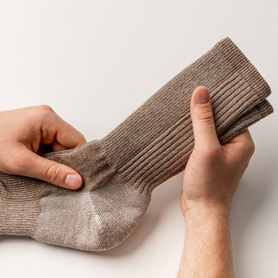 Ladies Taupe Hiker Merino Socks | J.B. Fields | boogie + birdie
