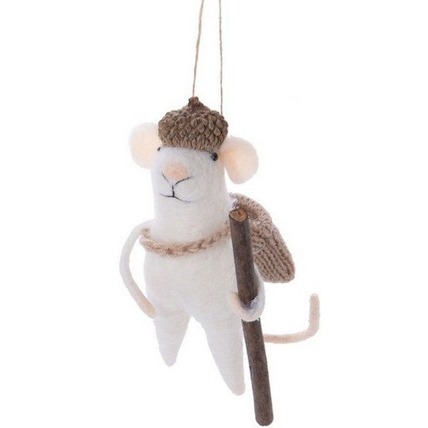 Mice on a Hike Felt Ornament - Assorted | Holiday | boogie + birdie

