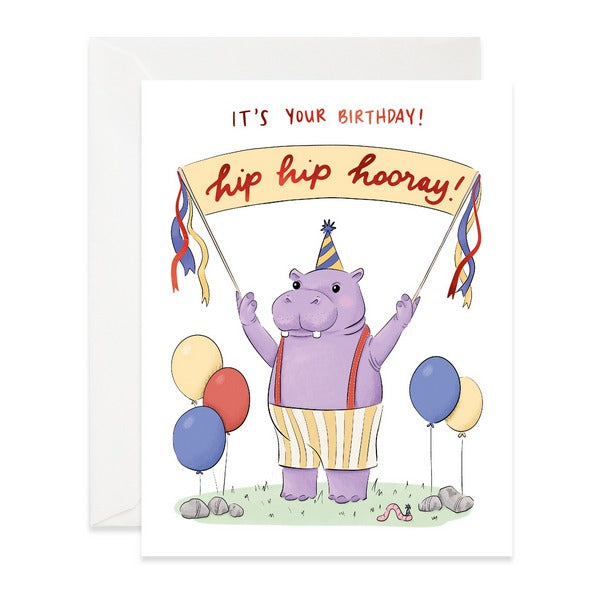Hip Hip Hooray Birthday Card | Greeting Cards | boogie + birdie