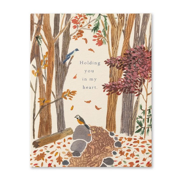 Holding You In My Heart Sympathy Card | Compendium | boogie + birdie