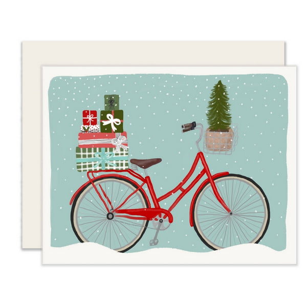 Holiday Bicycle Christmas Card | Slightly Stationery | boogie + birdie