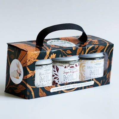 Holiday Bath Milk Trio Gift Set | Dot & Lil | boogie + birdie