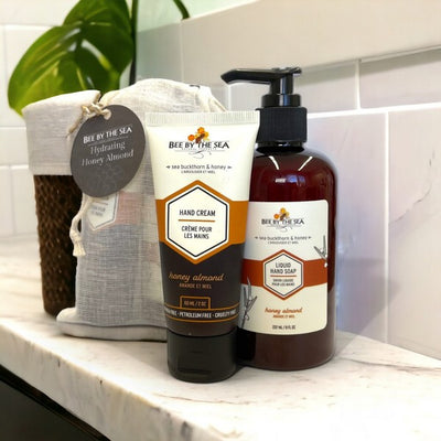 Almond & Honey Hand Soap & Cream Gift Set | boogie + birdie | Bee by the Sea