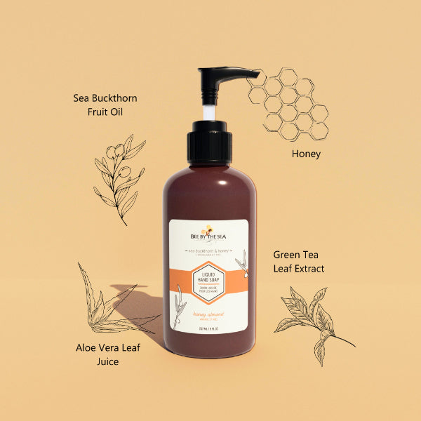 Honey Almond Liquid Hand Soap | Bee by the Sea | boogie + birdie