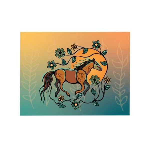 Horse (Bebezhigooganzhii) Card - Ojibwe/Lac Seul First Nation | Native Northwest | boogie + birdie