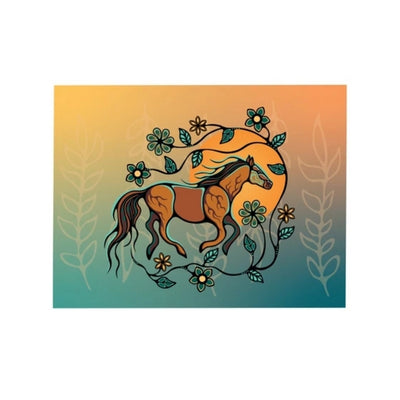 Horse (Bebezhigooganzhii) Card - Ojibwe/Lac Seul First Nation | Native Northwest | boogie + birdie