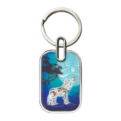 Howling Wolf Lenticular Keychain | Native Northwest | boogie + birdie