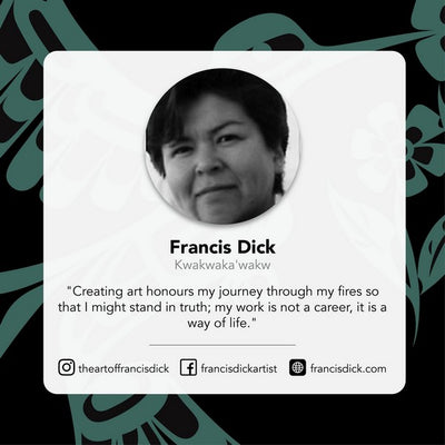 Hummingbird Kwakwaka'wakw 3D Magnet | Native Northwest | boogie + birdie