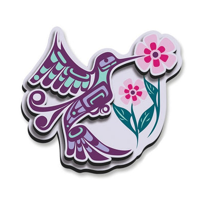 Hummingbird Kwakwaka'wakw 3D Magnet | Native Northwest | boogie + birdie