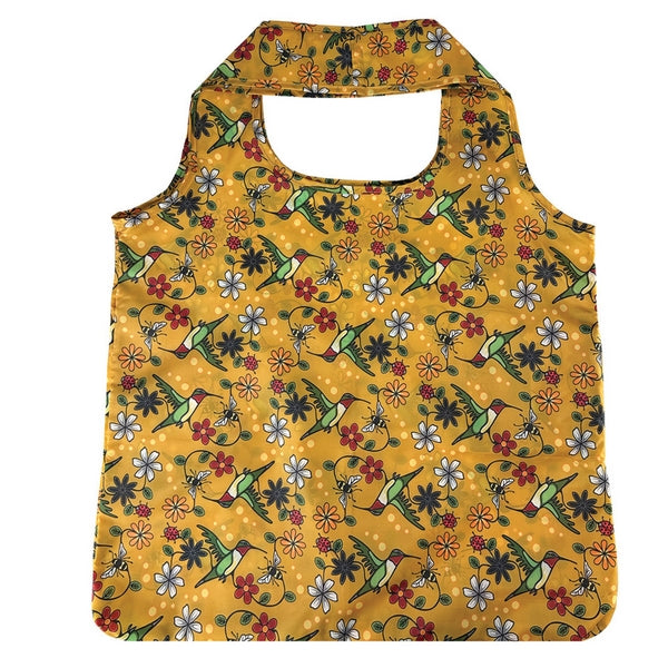 Hummingbird (Nenookaasi) Foldable Bag - Lac Seul First Nation/Ojibwe | Native Northwest | boogie + birdie