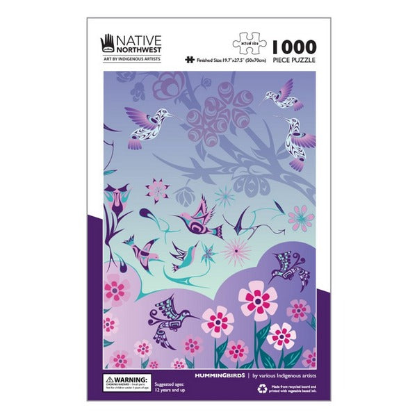 Hummingbirds Puzzle 1000 Piece | Native Northwest | boogie + birdie

