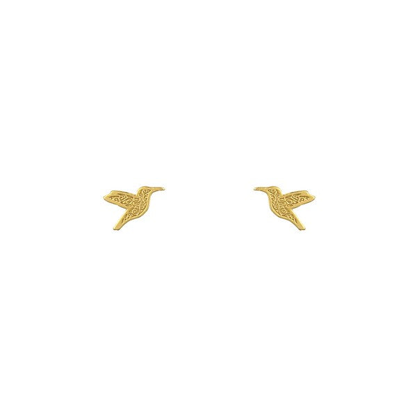Gold Hummingbird Studs | Lost & Faune | boogie + birdie