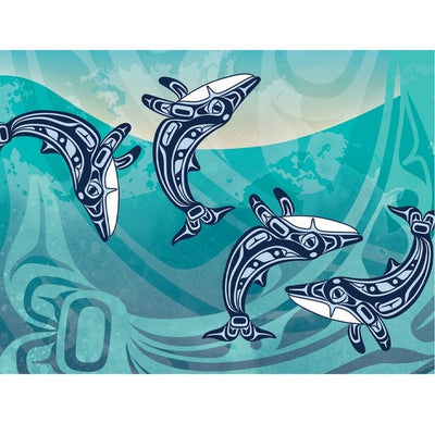 Humpback Whale Haida Card | Native Northwest | boogie + birdie | Gordon White