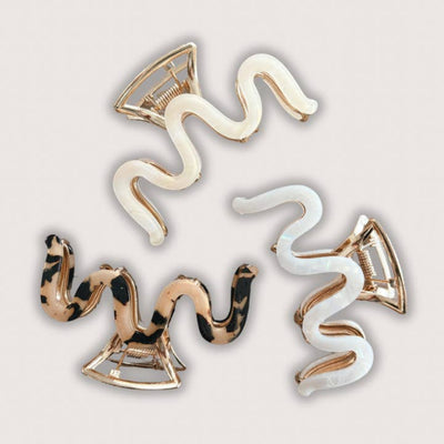 Ice Wavy Hair Claw | Kitten Claws Clips | boogie + birdie