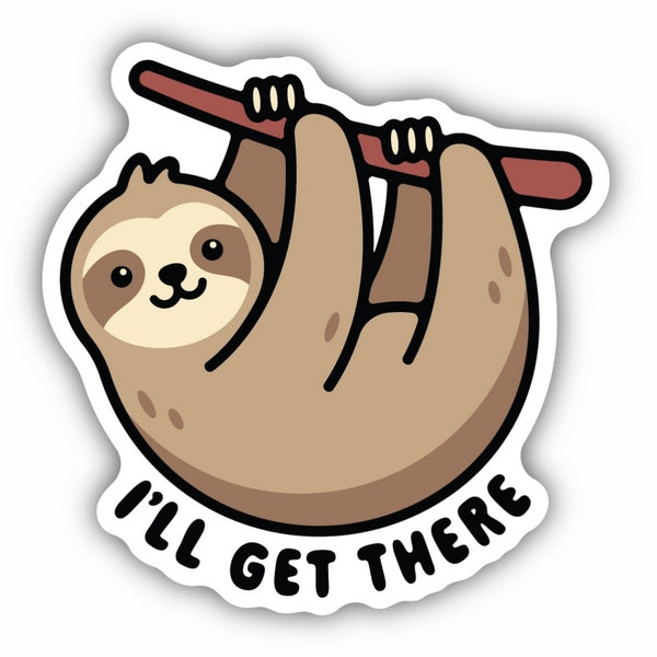 I'll Get There Sloth Sticker | Stickers Northwest | boogie + birdie