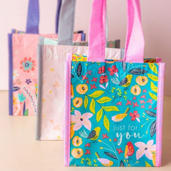 Ink Floral Recycled Small Gift Bag | Karma Gifts | boogie + birdie