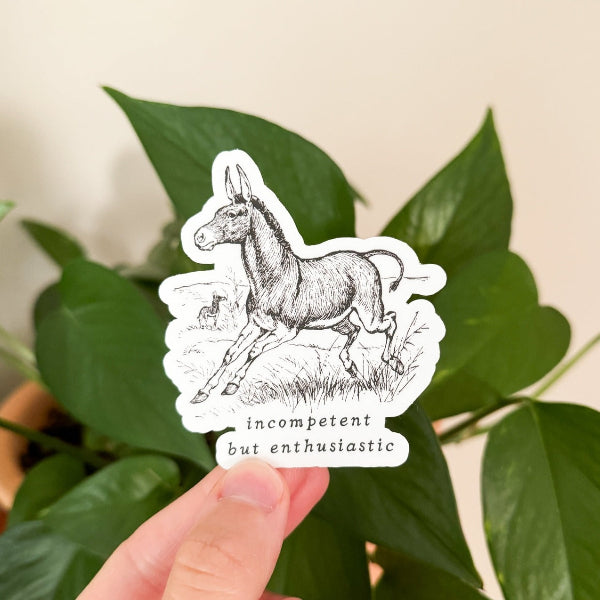 Enthusiastic Donkey Sticker (ENTDO) | Kinfolk Shop | boogie + birdie