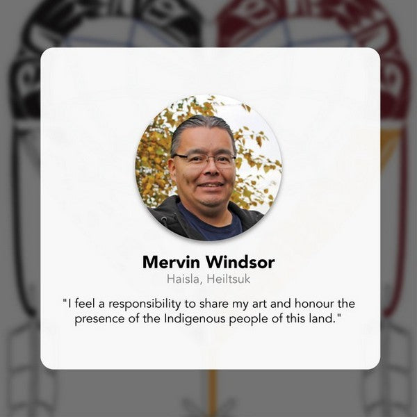 Indigenous Canada Haisal/Heiltsuk Postcard | Native Northwest | boogie + birdie