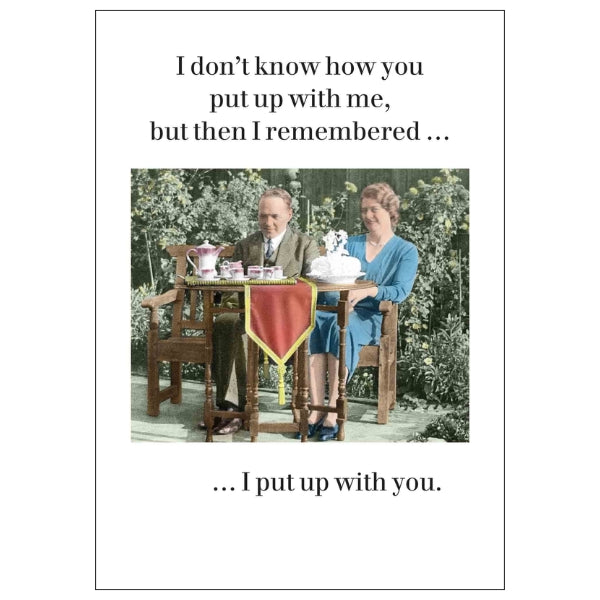 I Put Up With You Love Card | Valentine's Day | boogie + birdie