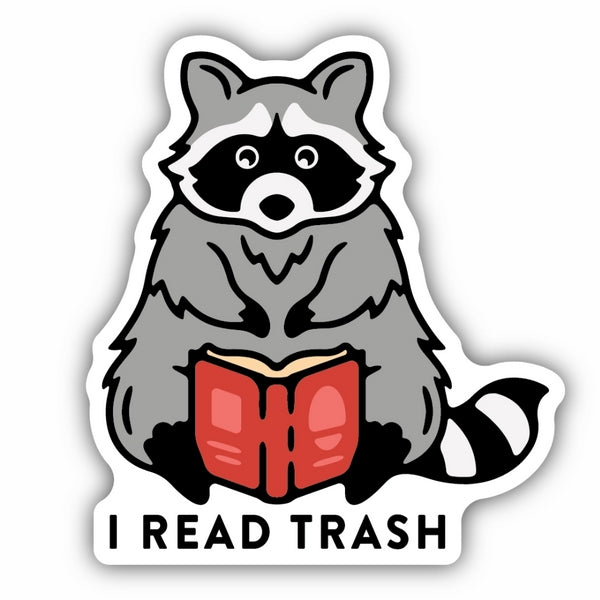 Raccoon Read Trash Sticker | Stickers Northwest | boogie + birdie