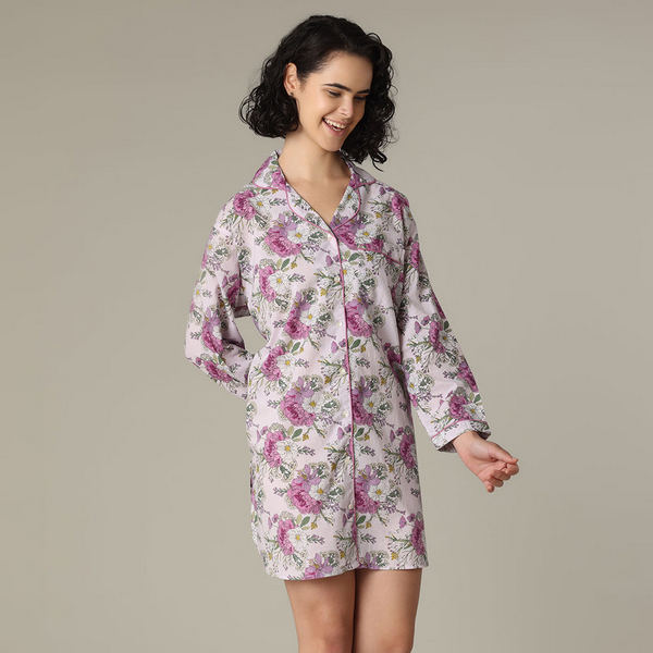 Isla Cotton Nighshirt (N267N) | Mahogany | boogie + birdie